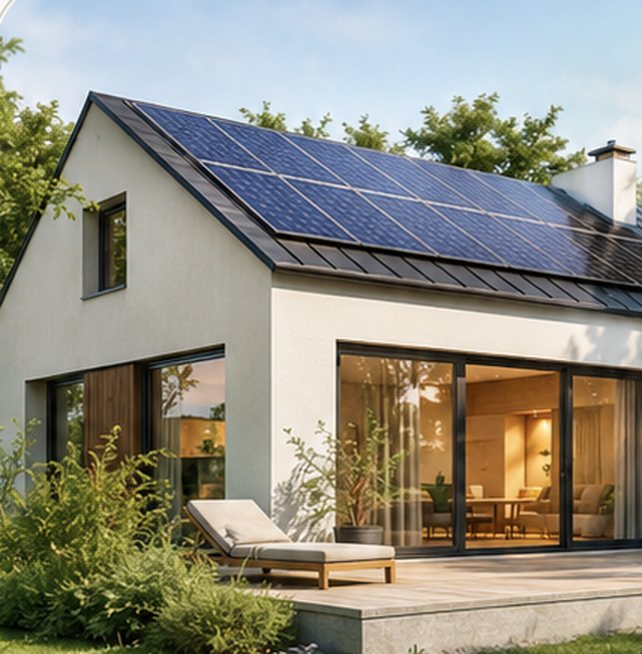 Maison rénovée avec panneaux solaires — un projet piloté de A à Z par LCK Énergie