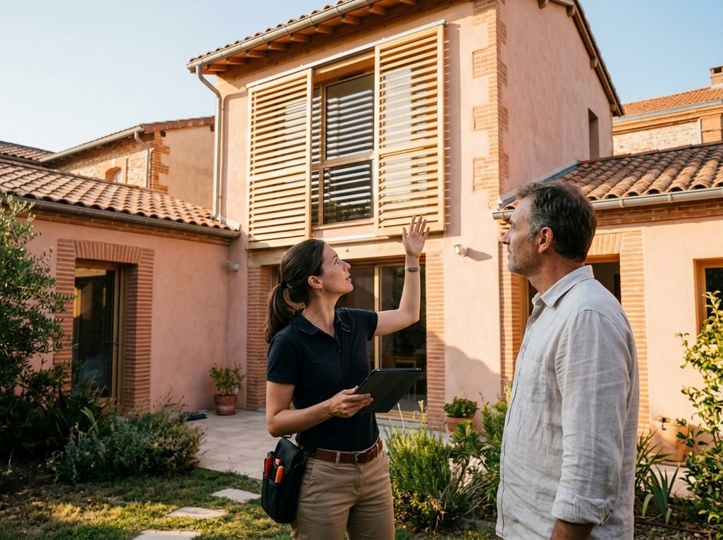 STRATÉGIE ÉNERGÉTIQUE / AMO TRAVAUX pour LES DEUX — Patrimoine immobilier à Toulouse l'été