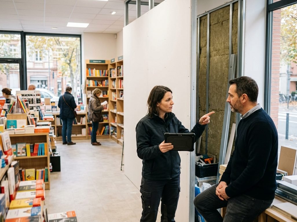 AMO TERTIAIRE / SUIVI DE TRAVAUX pour BÂTIMENT TERTIAIRE — Rénover un commerce sans fermer